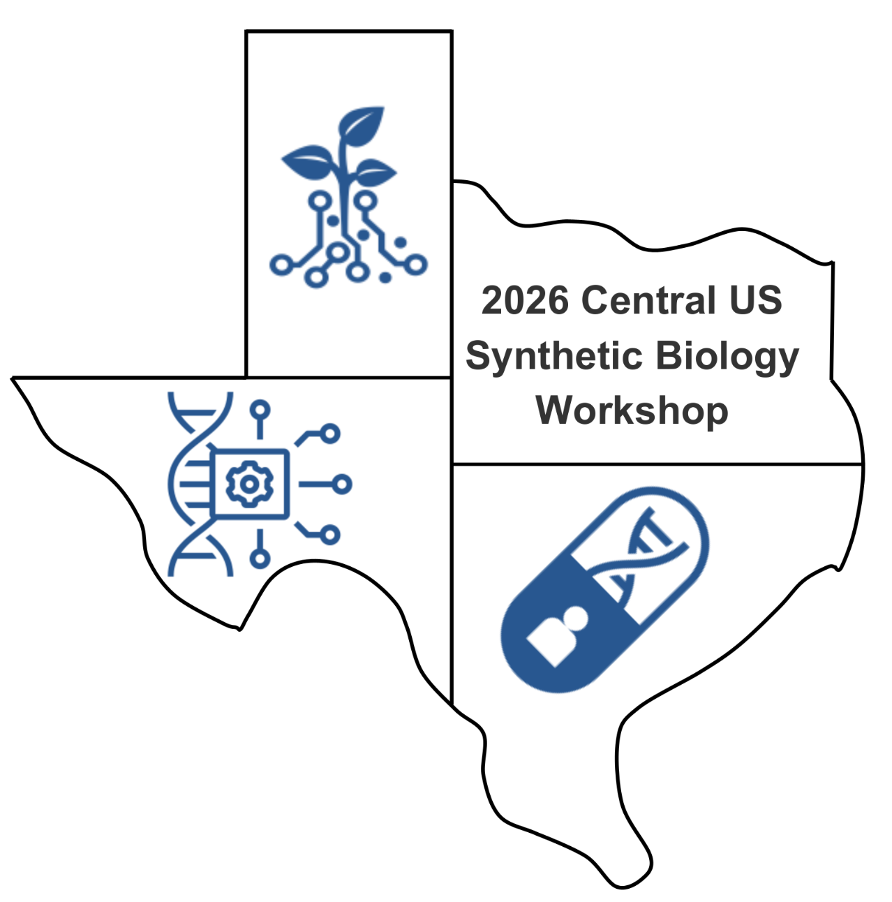 2026 Central US Synthetic Biology Workshop Logo